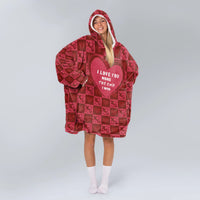 Load image into Gallery viewer, I Love You More Blanket Hoodie
