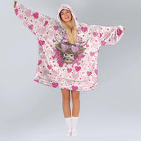 Load image into Gallery viewer, Valentine Western Blanket Hoodie
