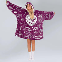 Load image into Gallery viewer, To My Wife Blanket Hoodie
