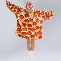 Load image into Gallery viewer, Round Taco Blanket Hoodie
