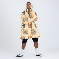 Load image into Gallery viewer, Bear Couple Blanket Hoodie
