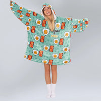 Load image into Gallery viewer, Bacon &amp; Egg Couple Blanket Hoodies
