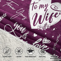 Load image into Gallery viewer, To My Wife Blanket Hoodie
