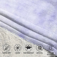 Load image into Gallery viewer, Purple Tie Dye Blanket Hoodie
