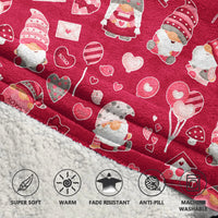 Load image into Gallery viewer, Valentine Gnomies Blanket Hoodie
