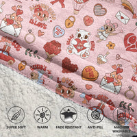 Load image into Gallery viewer, Valentine Groovy Blanket Hoodie
