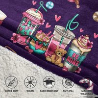 Load image into Gallery viewer, Coffee Cups Blanket Hoodie
