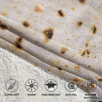 Load image into Gallery viewer, Burritos Tortilla Blanket Hoodie
