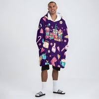 Load image into Gallery viewer, Coffee Cups Blanket Hoodie
