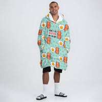 Load image into Gallery viewer, Bacon &amp; Egg Couple Blanket Hoodies
