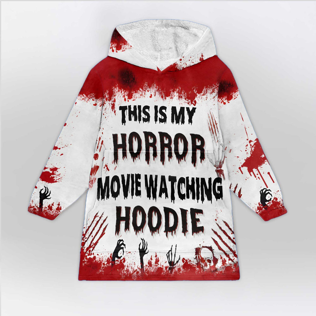 This Is My Horror Movie Watching Blanket Hoodie