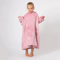 Load image into Gallery viewer, Kids Dusky Pink Blanket Hoodie
