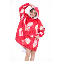 Load image into Gallery viewer, Kids Popcorn Blanket Hoodie
