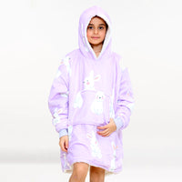 Load image into Gallery viewer, Kids Rabbit Blanket Hoodie
