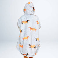 Load image into Gallery viewer, Kids Sausage Dog Blanket Hoodie
