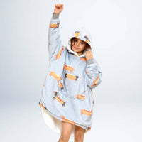 Load image into Gallery viewer, Kids Sausage Dog Blanket Hoodie
