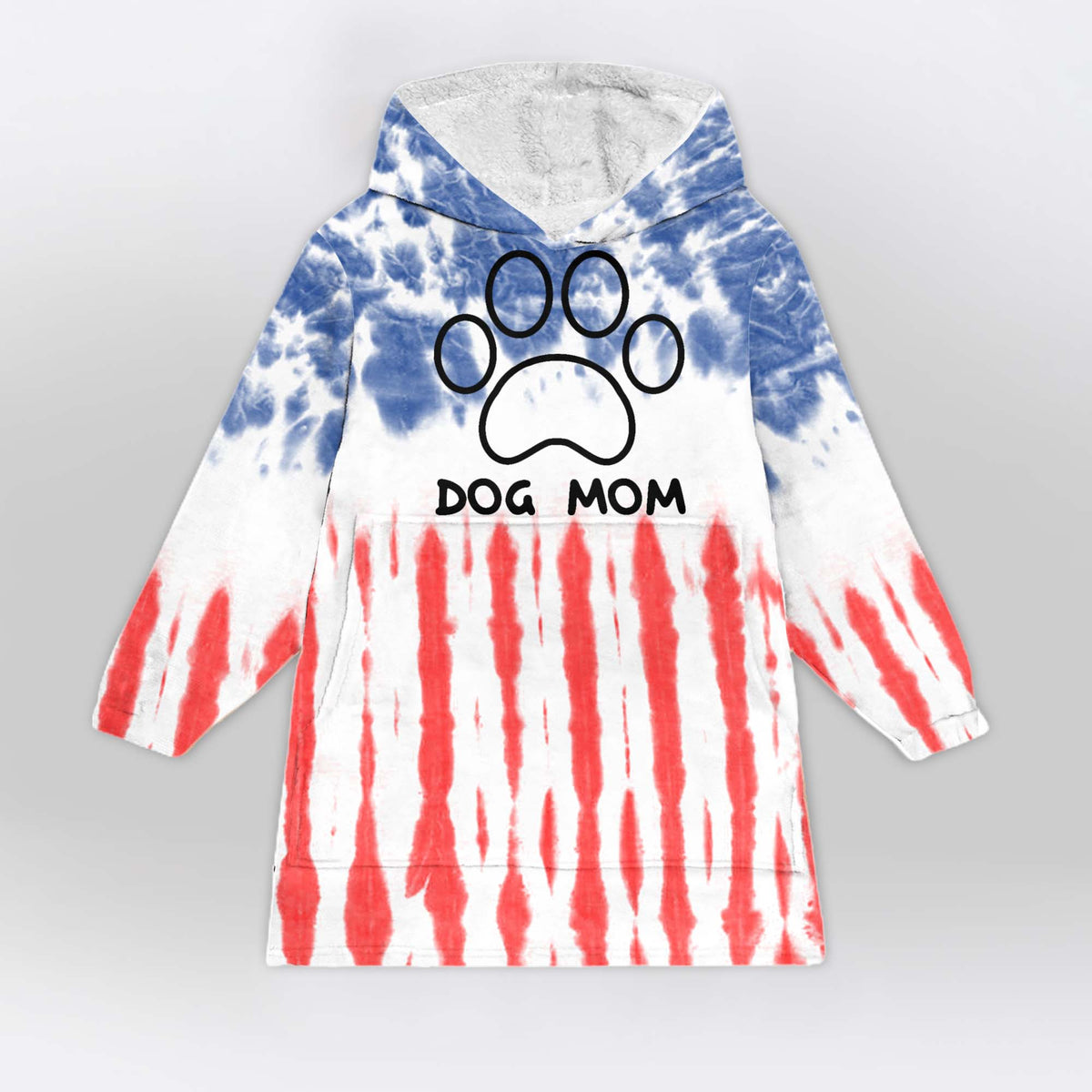 Americana Tie Dye - Dog Mom Wearable Blanket