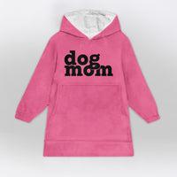 Load image into Gallery viewer, Dog Mom Black Print - Dog Mom Wearable Blanket

