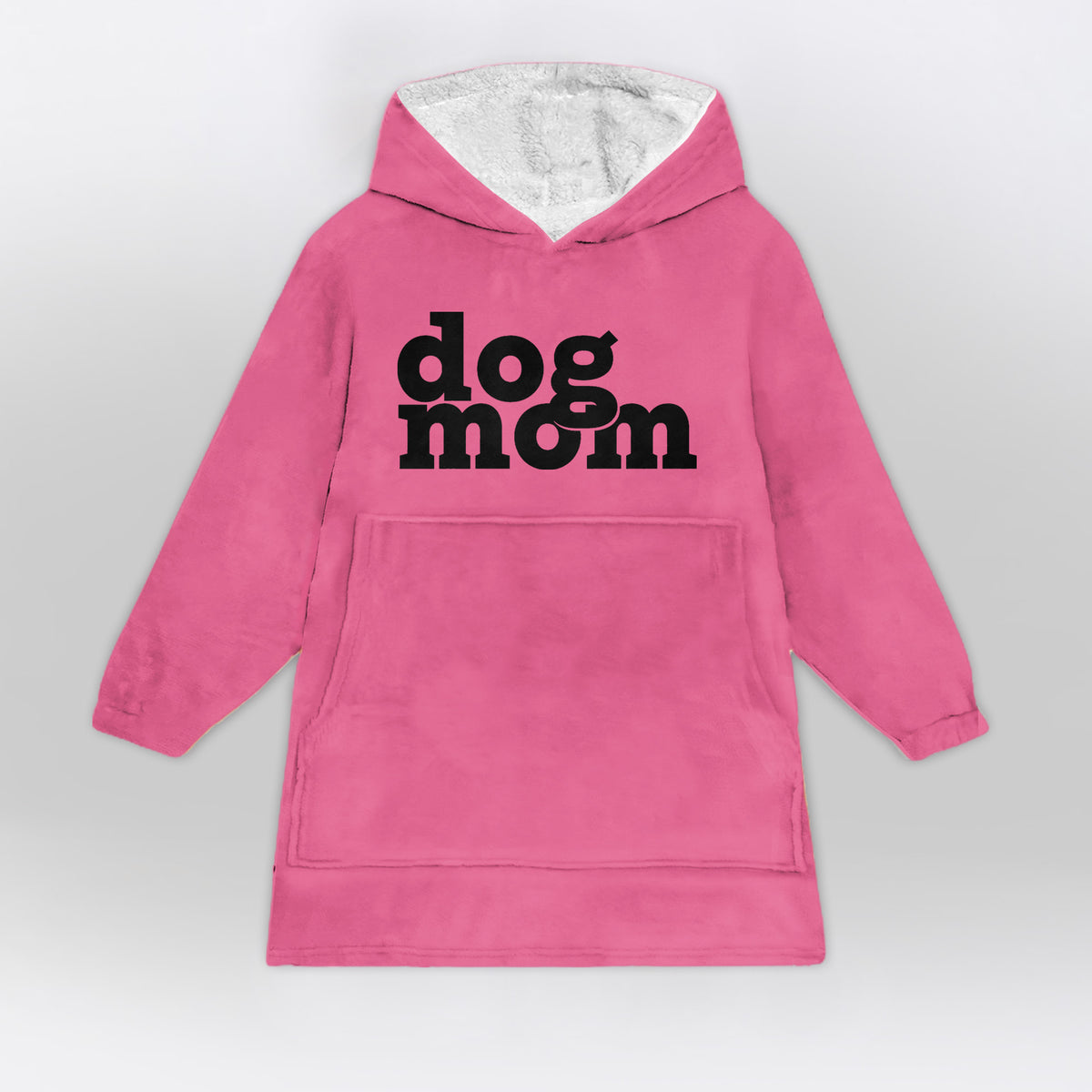 Dog Mom Black Print - Dog Mom Wearable Blanket