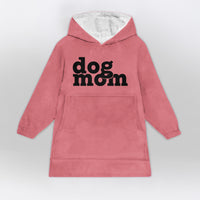 Load image into Gallery viewer, Dog Mom Black Print - Dog Mom Wearable Blanket
