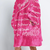 Load image into Gallery viewer, To My Daughter Blanket Hoodie
